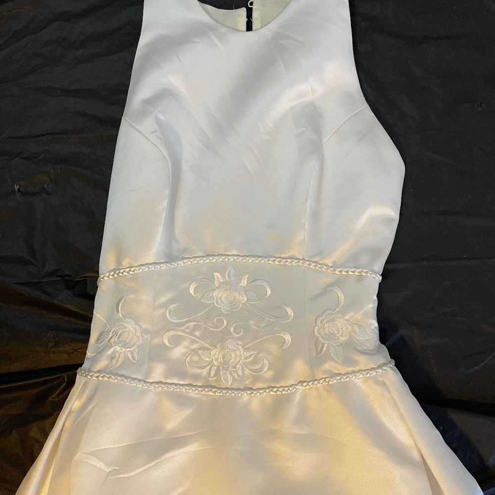 Demetrios Floral Embroidered Wedding Dress